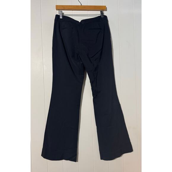 Elie Tahari Wide Leg Flare Trousers · Tailored · Black · Dress Pants Size Est.10 - Picture 2 of 7